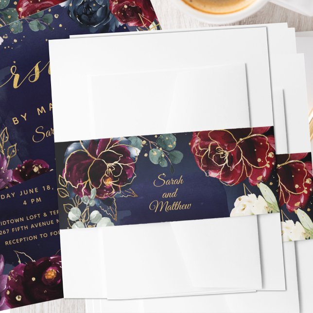 Cintas Para Invitaciones Boda II de la Marina de Borgoña (Subido por el creador)