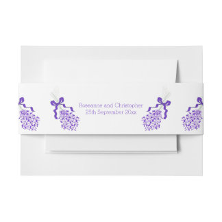 Cintas Para Invitaciones Boda Lavender