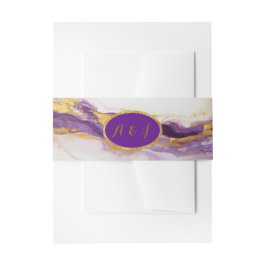 Cintas Para Invitaciones Boda lujoso Ametist Purple & Gold