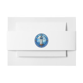 Cintas Para Invitaciones Boda marítimo de faro náutico