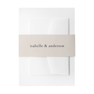 Cintas Para Invitaciones Boda marrón natural simple