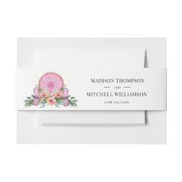 Cintas Para Invitaciones Boda metafísico de cristales de Mandala floral ros