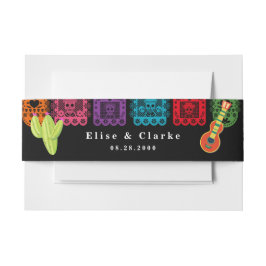 Cintas Para Invitaciones Boda mexicano de Fiesta Vivid Papel Picado