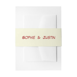 Cintas Para Invitaciones Boda Minimalista