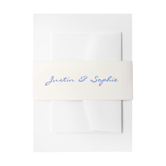 Cintas Para Invitaciones Boda Minimalista con Letra Elegante