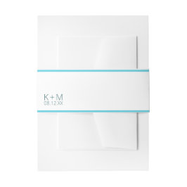 Cintas Para Invitaciones Boda Minimalista de ánimo Sky tropical ID741