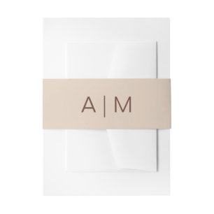 Cintas Para Invitaciones Boda minimalista de tipografía Boho Terracotta