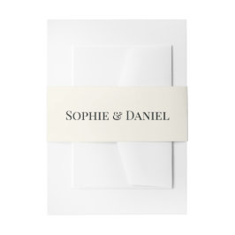 Cintas Para Invitaciones Boda Minimalista Elegante