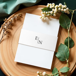 Cintas Para Invitaciones Boda Minimalista Moderna