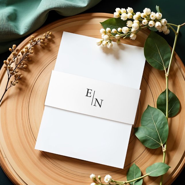 Cintas Para Invitaciones Boda Minimalista Moderna (Subido por el creador)