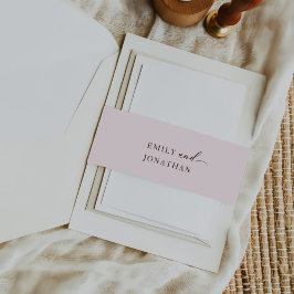 Cintas Para Invitaciones Boda Minimalista moderno