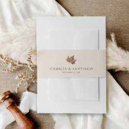 Cintas Para Invitaciones Boda Minimalista Rústico Caída