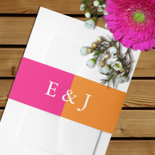 Cintas Para Invitaciones Boda minimalista Vibrante Sunrise Mezcla y combina