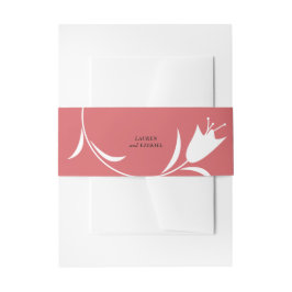 CINTAS PARA INVITACIONES BODA MOD WHITE TULIP