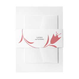 CINTAS PARA INVITACIONES BODA MOD WHITE TULIP