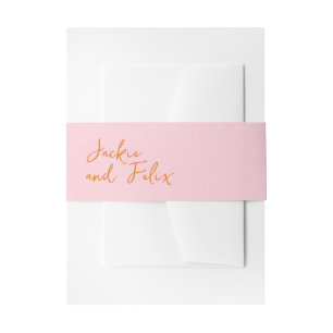 Cintas Para Invitaciones Boda moderna abstracta rosa mezcla y combina