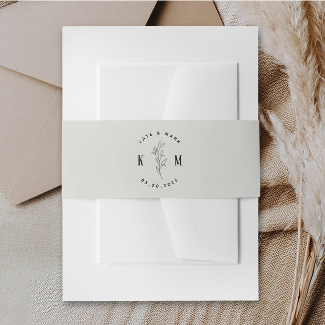 Cintas Para Invitaciones Boda Moderna Boho Neutra Beige (Subido por el creador)