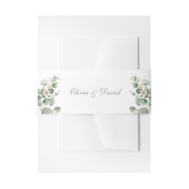 Cintas Para Invitaciones Boda moderna de eucalipto con vegetación