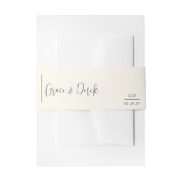 Cintas Para Invitaciones Boda moderna de Grace Ivory