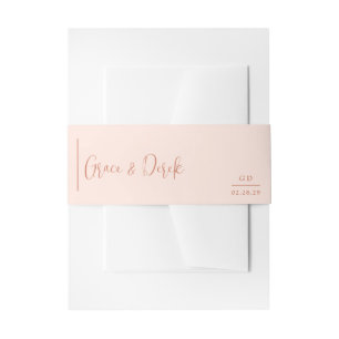 Cintas Para Invitaciones Boda moderna de Grace Peach