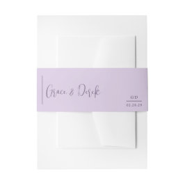 Cintas Para Invitaciones Boda moderna de lila con gracia