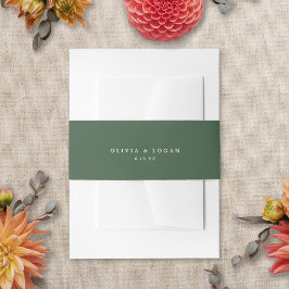 Cintas Para Invitaciones Boda moderna elegante de verano y otoño con desenf
