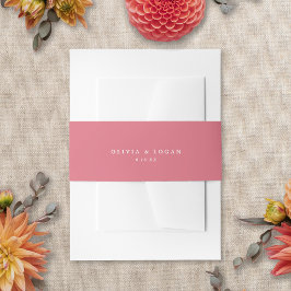 Cintas Para Invitaciones Boda moderna elegante de verano y otoño con desenf