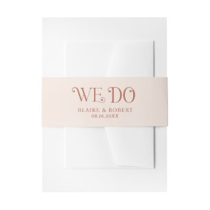 Cintas Para Invitaciones Boda moderna neutral de Blaire