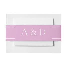 Cintas Para Invitaciones Boda moderna simple rosa