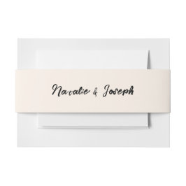 Cintas Para Invitaciones Boda moderna única vintage escrita a mano