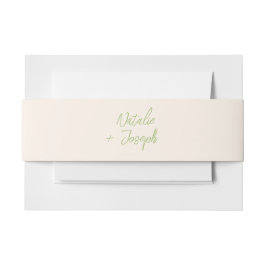 Cintas Para Invitaciones Boda moderna verde caprichosa floral de verano