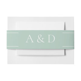 Cintas Para Invitaciones Boda moderna verde claro