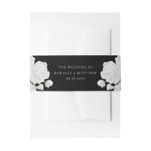 Boda moderna y trendy de rosa blanca y negra