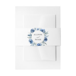 Cintas Para Invitaciones Boda moderno de color acuático dorado azul marino