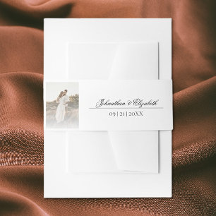 Cintas Para Invitaciones Boda moderno de fotografía y superposición