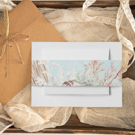 Cintas Para Invitaciones Boda moderno de los océanos y conchas acuáticas