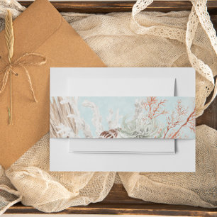 Cintas Para Invitaciones Boda moderno de los océanos y conchas acuáticas