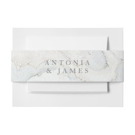 Cintas Para Invitaciones Boda moderno de mármol gris mínimo