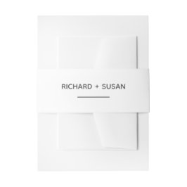 Cintas Para Invitaciones Boda moderno y sencillo de nombrar a una novia y u