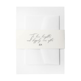 Cintas Para Invitaciones Boda Monograma Único De Marfil Para Amar La Risa