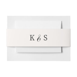 Cintas Para Invitaciones Boda Monogramado de Katie Collection