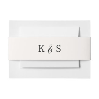 Cintas Para Invitaciones Boda Monogramado de Katie Collection