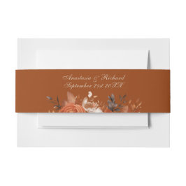 Cintas Para Invitaciones Boda Naranja quemado