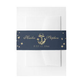 Cintas Para Invitaciones Boda Nautical Starry Midnight Sky