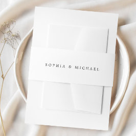 Cintas Para Invitaciones Boda negro blanco clásico