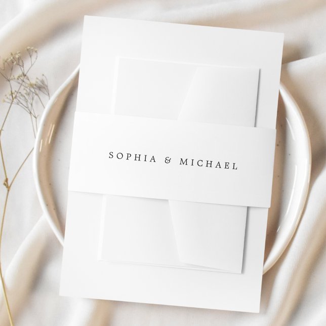 Cintas Para Invitaciones Boda negro blanco clásico (Subido por el creador)