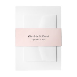 Cintas Para Invitaciones Boda negro rosado de Rubor