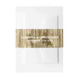 Cintas Para Invitaciones Boda occidental de vaquero rústico salvaje