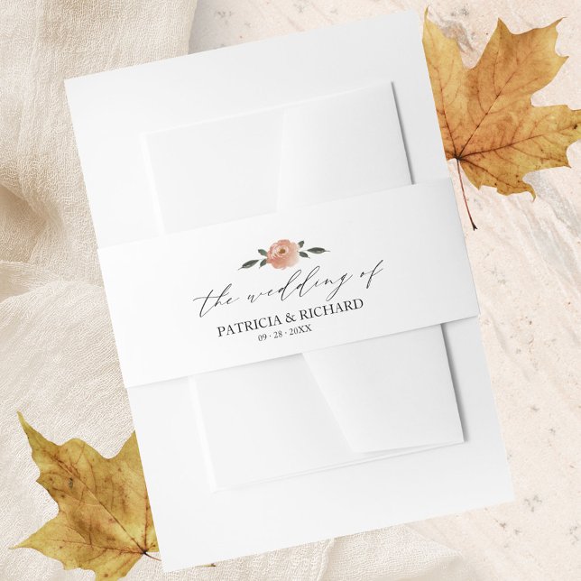 Cintas Para Invitaciones Boda Otoñal de Hojas que Caen (Subido por el creador)