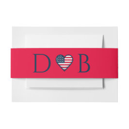 Cintas Para Invitaciones BODA Pareja de Estados Unidos